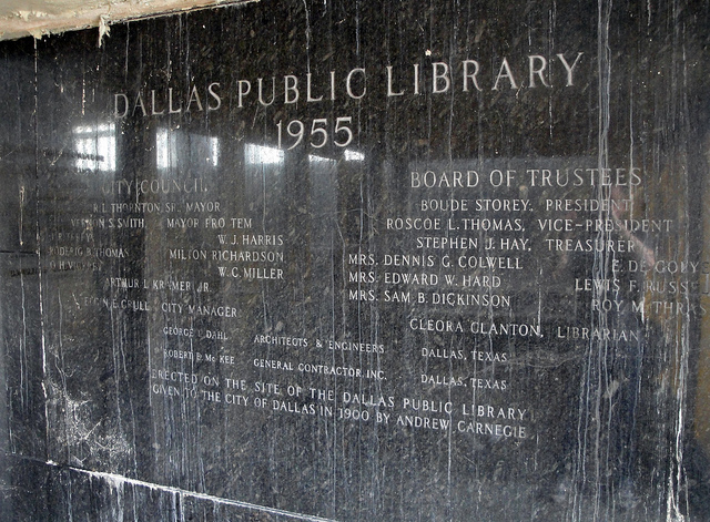 Dallas Public Library Entry