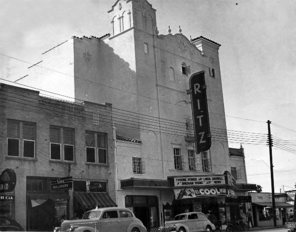 Outside of Ritz Theater (historic photo)